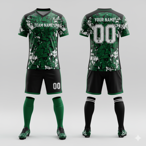 Uniforme de Fútbol Sublimado |   Material Transpirable de Secado Rápido |   Impresión Personalizada en Todo el Producto - Product Image 1