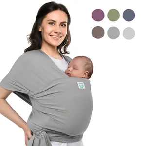 Easy To Wear Adjustable Hands Free Stretchy Baby Wraps Carrier Slings