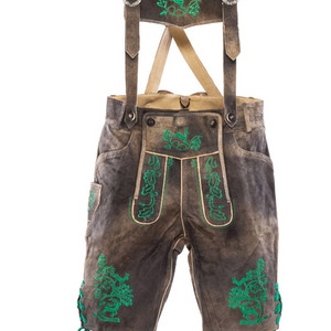 กางเกงขาสั้นสไตล์บาวาเรีย lederhosen สำหรับผู้ใหญ่กางเกงขาสั้นระบายอากาศได้ดีสไตล์ไม่เหมือนใคร - Product Image 2