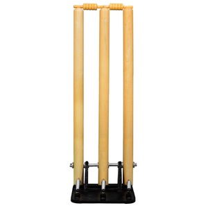 Souche de cricket en bois de qualité supérieure avec base à ressort pour joueurs Produit de cricket de haute qualité - Product Image 1