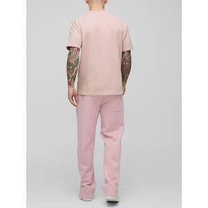 Pantalons et pantalons droits et larges personnalisés pour hommes Pantalons de survêtement à coupe ample Pantalons de survêtement baggy délavés pour hommes - Product Image 2