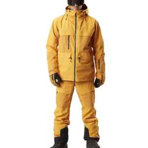 Veste de ski pour homme, couleur jaune, fermeture éclair, prix bas, logo personnalisé imprimé, meilleures vestes de ski à manches longues pour homme, taille plus - Product Image 6
