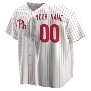 Maillot de baseball/softball personnalisé de haute qualité en polyester 100 %, respirant, brodé, style vintage, 220 g, unisexe, pour adultes, vente en gros - Product Image 4