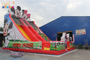 WINSUN Gigante <span class=keywords><strong>Mickey</strong></span> <span class=keywords><strong>Mouse</strong></span> Inflable Gorila Saltando Castillo Tobogán Seco Para Niños - Product Image 2