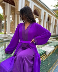 Vente en Gros Vêtements Islamiques Mode Robe pour Femme Musulmane Grande Taille Abaya de Dubaï Robes Abaya pour Femmes - Product Image 5