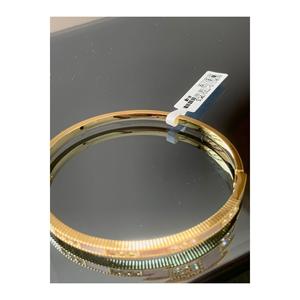 Serie speciale oro lavoro in acciaio VIP elegante bracciale con pietra Xirkon smaltata bianca - Product Image 2
