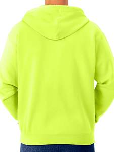 Wholesale Fashion Casual Luxury Cotton and Polyester Hooded Solid Color Embroidered Design for <b>Men's</b> Zipper <b>Hoodie</b> - Product Image 3