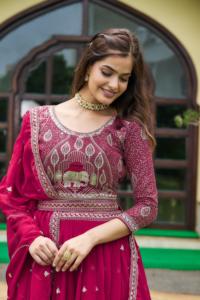 Eco Friendly <b>Beautiful</b> Indian Heavy Fox Georgette Lehenga Choli with Stylish Blouse and Dupatta for Wedding For Sale Price - Product Image 6