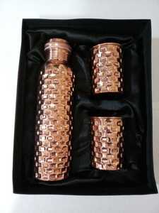 Pure Copper <b>Water</b> <b>Bottle</b> for <b>Daily</b> Drinking Ayurvedic Health Benefits Leak Proof Design Handmade Copper <b>Water</b> <b>Bottle</b> - Product Image 3
