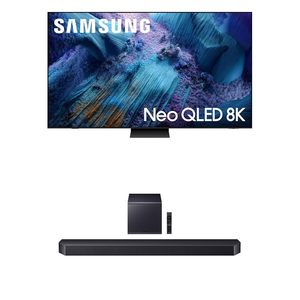 65-Inch 8K LED Smart <b>TV</b> with <b>Mini</b> LED Soundbar Subwoofer Home Theater System - Product Image 1