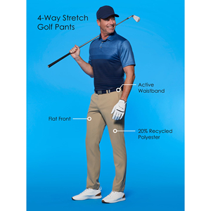 Pantalones de Golf para Hombre, Lavados, Diseñados con Tela Transpirable que Ofrece Comodidad, Flexibilidad y Movimiento Suave para el Juego Diario - Product Image 6