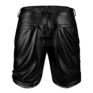 High Quality Best Selling <b>Men</b> <b>Leather</b> <b>Shorts</b> Training Wear Casual Use Hot Sale <b>Men</b> <b>Leather</b> <b>Shorts</b> For Sale - Product Image 2
