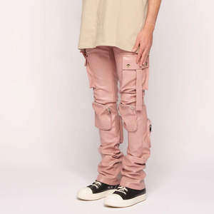 กางเกงหนังแท้คุณภาพสูงแบบสั่งทำปี 2026 สำหรับผู้ชาย หนังกลับ 100% สไตล์สตรีท ฤดูใบไม้ร่วง บริการ OEM พร้อมให้บริการ กางเกงหนังแท้ - Product Image 4