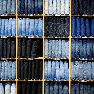 Fabricant de denim en gros, jeans pour hommes à taille haute, coupe slim, extensible, lots de stock, surplus de vêtements - Product Image 6
