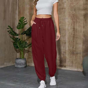 Pantalones Casuales de Invierno para Mujer, de Alta Calidad, Rectos, de Secado Rápido, Transpirables, Elásticos, de Cintura Media, con Logotipo Personalizable - Product Image 1