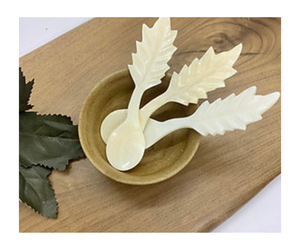 Cuillère en nacre polie exquise personnalisée caviar de coquillage naturel servant des cuillères scoop - Product Image 4