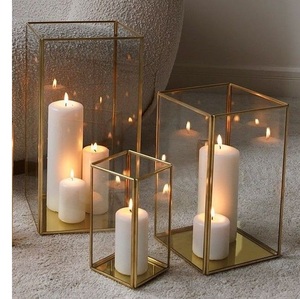 Linterna de vela de metal de lujo para una decoración elegante del hogar - Product Image 3