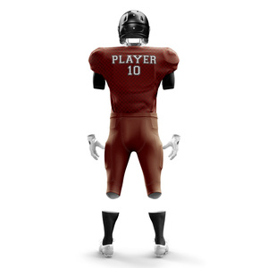 Ensemble de maillots de football américain à manches courtes pour garçons de grande taille uniformes en polyester respirant avec logo personnalisé au tarif d'usine - Product Image 3