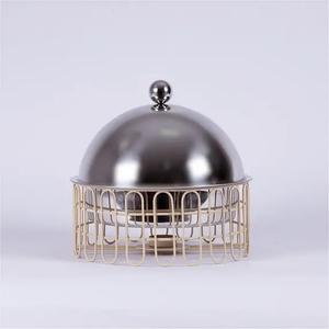 Casserole moderne écologique, design laser fait à la main, support en métal poli, buffet, réchauffeur de nourriture - Product Image 3