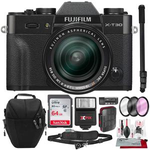 Ensemble d'appareil photo numérique sans miroir 4K Wi-Fi de luxe avec objectif 18-55 mm et carte mémoire 64 Go - Product Image 1