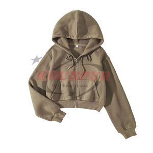 เสื้อฮู้ดดี้ผู้หญิงคุณภาพสูงสำหรับฤดูหนาว ผ้าฝ้าย 100% ดีไซน์ซิป ระบายอากาศได้ดี กันน้ำ มีโลโก้ด้านหน้า อุ่นสบาย ราคาสมเหตุสมผล - Product Image 6