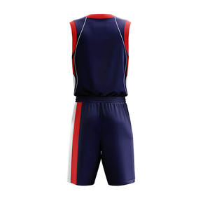 Ensemble de vêtements de sport de basket-ball professionnels pour hommes Short en jersey à séchage rapide Vêtements respirants grande taille avec impression de logo personnalisé pour adultes - Product Image 6