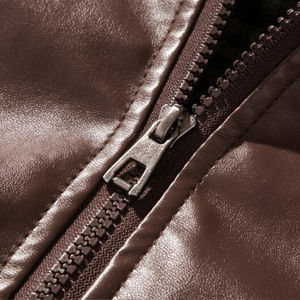 New Trendin' HIGH STREET Style Hombres Chaqueta de cuero Venta al por mayor Chaquetas de cuero para hombres - Product Image 5