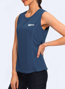 OEM Custom Plus Size <b>Women's</b> Gym <b>Singlet</b> Breathable Spandex/Polyester Woven Summer Tank Top Solid Print Pattern Quick Dry Hip - Product Image 3