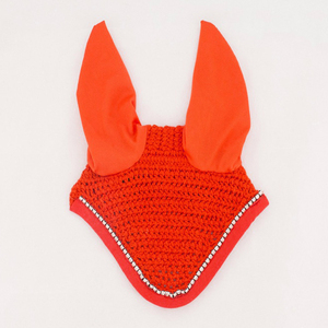 2022 luxe couleur unie tricoté équestre mouche couverture nouveau Style cheval oreille Bonnets Western culottes Durable vente chaude course - Product Image 5