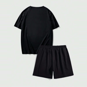 OEM algodón transpirable venta al por mayor verano hombres conjunto de manga corta Camiseta pantalones cortos conjuntos 2 piezas personalizado Casual verano chándal - Product Image 2