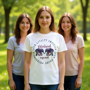 T-shirt Elephant Squad Crew per Gruppi di Amicizia e Solidarietà, Articoli Promozionali - Product Image 3