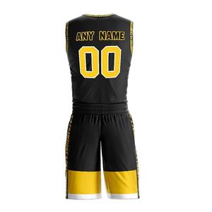 Design personnalisé 100% polyester Maillot de basket-ball réversible Uniforme de basket-ball personnalisé pour adultes - Product Image 2