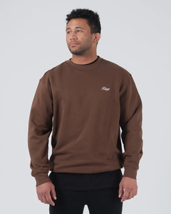 Hombres Oversize 100% Algodón Pullover Entrenamiento Drop Shoulder Hombres Cuello redondo Sudadera - Product Image 3