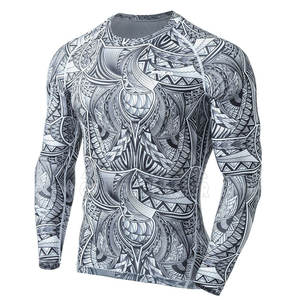 Rashguard MMA respirant à manches longues en Spandex/Polyester pour hommes, marque Grapple Master, avec logo personnalisé, vêtements de sport de haute qualité - Product Image 1