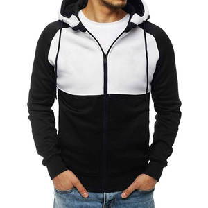 Sweat à capuche zippé en coton mélangé imperméable pour hommes, sweat-shirt à capuche zippé de haute qualité, hiver essentiel, polaire lourde surdimensionnée - Product Image 1