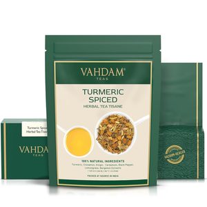 VAHDAM, Turmeric Spice Herbal <b>Tea</b> (50+ Cups, 3.5 oz) - Product Image 3