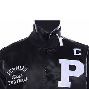 Veste universitaire en satin personnalisée pour hommes, de haute qualité, en soie, baseball, sport, bomber, prix bas, confortable et respirante - Product Image 4