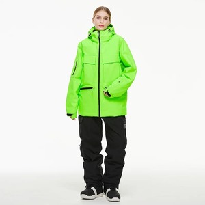 Combinaison de ski unisexe de qualité supérieure, sweat à capuche réfléchissant, tendance, épaisse, chaude, imperméable, respirante, Polartec 100% polyester - Product Image 5