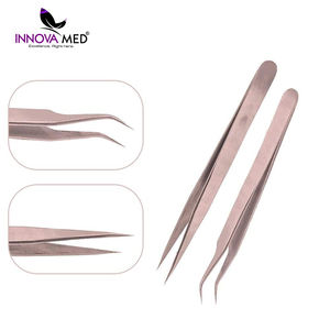 Pinzas para Pestañas Recién Llegadas Hechas en Pakistán, Pinzas para Pestañas de Calidad Profesional Personalizadas, de Acero Inoxidable con Punta Puntiaguda - Product Image 6