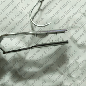 Gancho de resorte de doble punta con abrazadera Instrumento quirúrgico de acero inoxidable de 31cm para neurocirugía - Product Image 5