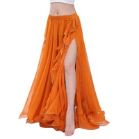 Robe de danse orientale de style égyptien moderne haut de gamme, jupe fluide en mousseline légère, pour performance scénique, imprimée sur mesure