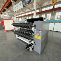 Machine de découpe et de rembobinage continue semi-automatique Mintai à plusieurs couteaux, sur mesure, pour cuir/PVC/cuir synthétique en rouleaux
