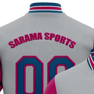 Veste universitaire à étiquette privée, fabrication sur mesure, veste en laine et en PU avec lettres pour les lignes de vêtements de marque, veste universitaire pour hommes - Product Image 2