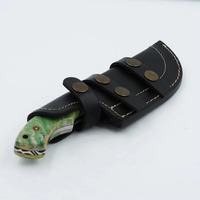 Traqueur personnalisable en acier Damas avec manche en bois couteau de camping couteau de traqueur de Offre Spéciale couteau de chasse en plein air