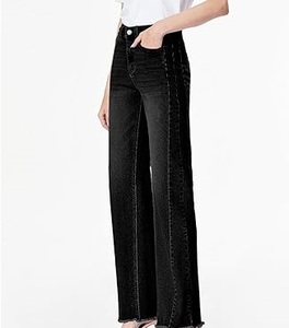 Pantalon en jean vintage noir délavé à l'acide, respirant, sur mesure, pour homme, décontracté, entraînement, taille plus - Product Image 3