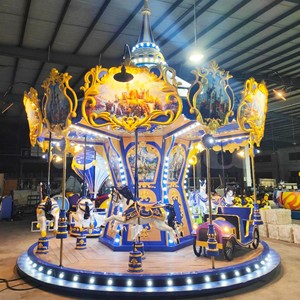 Manège carrousel pour 16 personnes, hauteur 6m, intérieur/extérieur, pour enfants et adultes, usage commercial, aire de jeux, centre commercial, manèges de fête foraine - Product Image 6