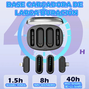 Dual Wireless Lavalier <b>Microphone</b> Set <b>Bluetooth</b> Fast Charging Base Intelligent Type - Product Image 2