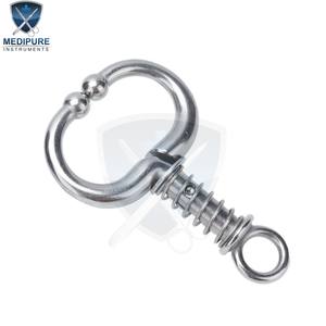 Anneau de nez en acier inoxydable avec ressort, outil d'élevage pour animaux, équipement de contention durable pour bovins, nouvel approvisionnement - Product Image 1