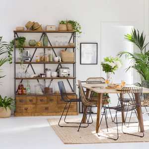 Marcel metal and mango wood <b>bookcase</b> - Product Image 4