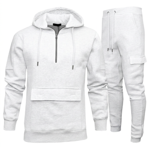 Nuevo Conjunto Deportivo de Invierno para Hombre, a la Moda, Resistente al Viento, Personalizado, Informal, con Sudadera con Capucha, para Gimnasio y Fitness, de Forro Polar Grueso 100% - Product Image 3